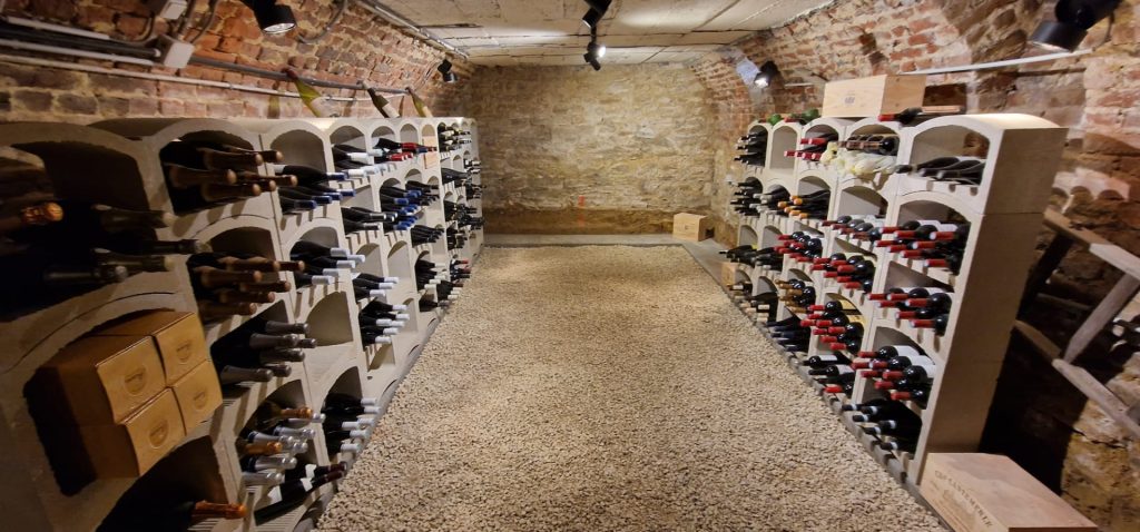 Construction d''une cave à vins