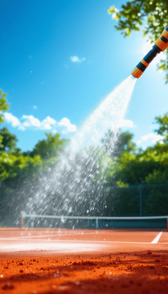 Arrosage terrains de tennis
