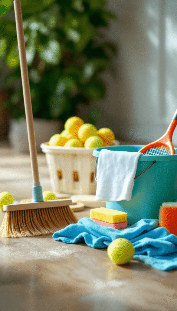 Nettoyage club-house de tennis