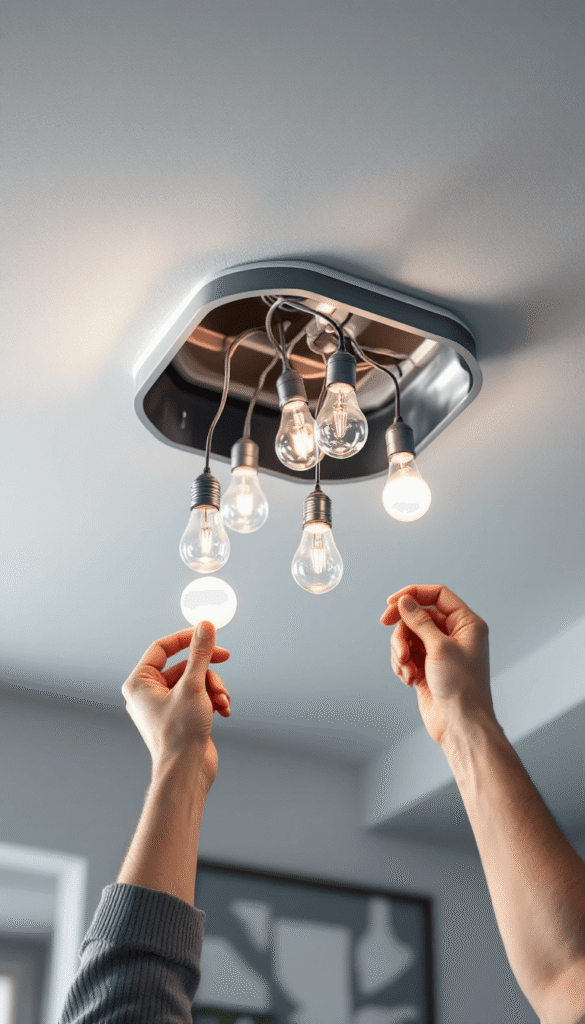 Remplacement de luminaires